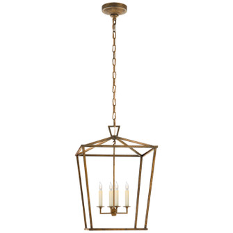 Darlana Four Light Lantern in Gilded Iron (268|CHC 2165GI)