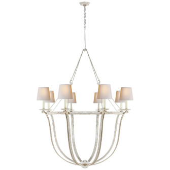 Lancaster Eight Light Chandelier in Aged Iron (268|CHC 1577AI-L)
