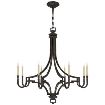 Mykonos Eight Light Chandelier in Aged Iron (268|CHC 1562AI)