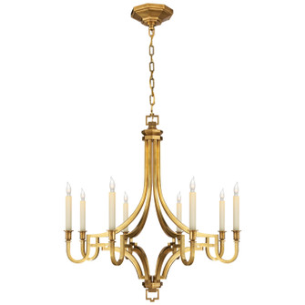 Mykonos Eight Light Chandelier in Antique-Burnished Brass (268|CHC 1561AB)