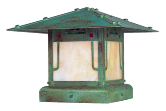 Pagoda One Light Column Mount in Antique Brass (37|PDC-12GRC-AB)