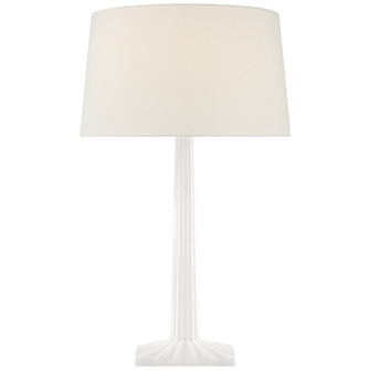 Strie One Light Table Lamp in Plaster White (268|CHA 8707WHT-L)