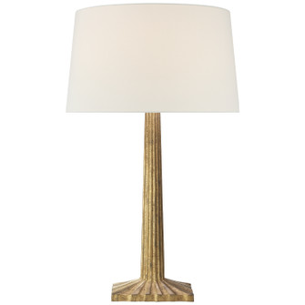 Strie One Light Table Lamp in Gilded Iron (268|CHA 8707GI-L)