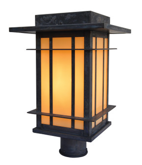 Oak Park One Light Post Mount in Verdigris Patina (37|OPP-11TN-VP)