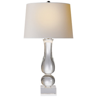 Contemporary Balustrade One Light Table Lamp in Crystal (268|CHA 8646CG-NP)