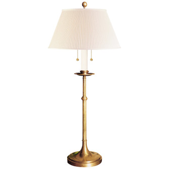 Dorchester Two Light Table Lamp in Antique-Burnished Brass (268|CHA 8188AB-S)