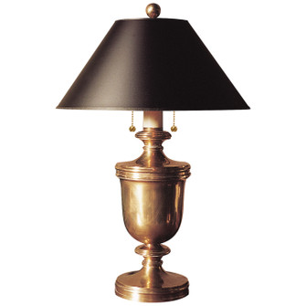 Classical Urn Two Light Table Lamp in Antique-Burnished Brass (268|CHA 8172AB-B)
