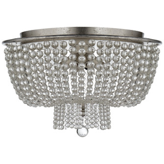 Jacqueline Four Light Flush Mount in Burnished Silver Leaf (268|ARN 4102BSL-CG)