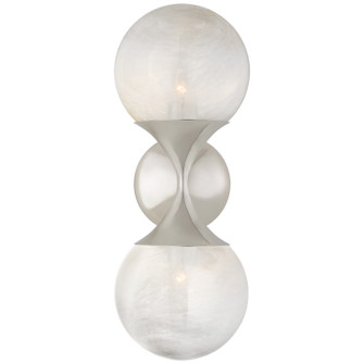 Cristol Two Light Wall Sconce in Polished Nickel (268|ARN 2405PN-WG)