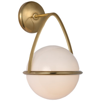 Lisette LED Wall Sconce in Hand-Rubbed Antique Brass (268|ARN 2362HAB-WG)