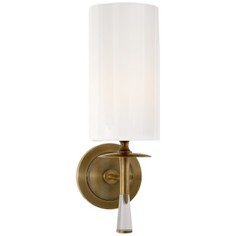 Drunmore One Light Wall Sconce in Hand-Rubbed Antique Brass with Crystal (268|ARN 2018HAB/CG-WG)