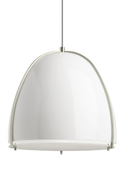 Paravo LED Pendant in Gloss White/Satin Nickel (182|700TDPRVPWW-LED927)