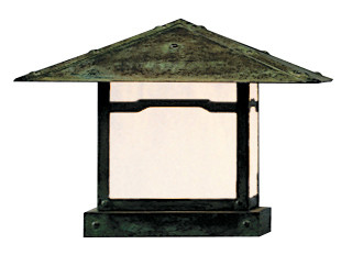 Monterey One Light Column Mount in Verdigris Patina (37|MC-12PFF-VP)