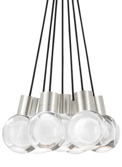 Mina LED Pendant in Satin Nickel (182|700TDMINAP7CBS-LED930)
