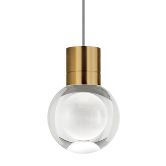 LED Pendant in Aged Brass (182|700TDMINAP1CYR-LED922)