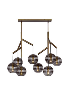 Sedona Eight Light Chandelier in Aged Brass (182|700SDNMPL2KR)