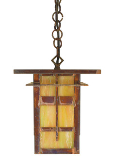 Finsbury One Light Pendant in Rustic Brown (37|FIH-8M-RB)