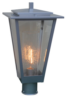 Brighton One Light Post Mount in Antique Copper (37|BRP-10CLR/WHT-AC)