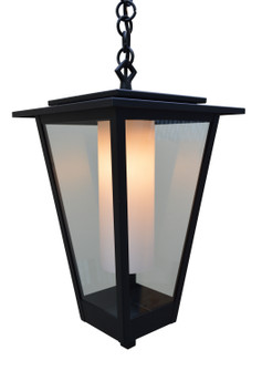 Brighton One Light Pendant in Satin Black (37|BRH-10CLR/WHT-BK)