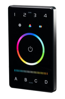 Touch Panel Control Touch Panel in Black (303|CTRLW-DMXB-RGBW-4Z)