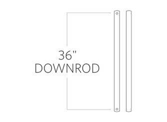 Universal Downrod Downrod in Dark Weathered Zinc (71|DR36DWZ)