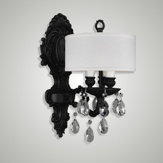 Wall Sconce Three Light Wall Sconce in Antique Black Glossy (183|WS9420-O-02G-ST-HL)