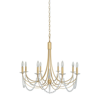 Brentwood Eight Light Chandelier in French Gold (137|350C08FG)