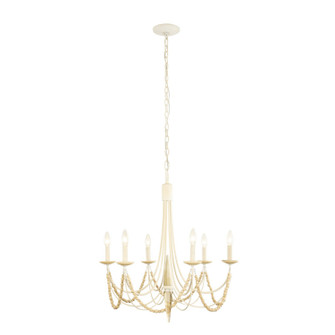 Brentwood Six Light Chandelier in Country White (137|350C06CW)