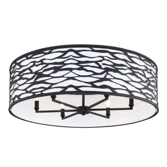 Kato Six Light Convertible Semi-Flush/Pendant in Carbon (137|348S06CB)