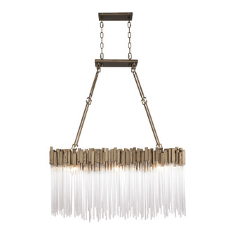 Matrix Six Light Linear Pendant in Havana Gold (137|309N06HG)