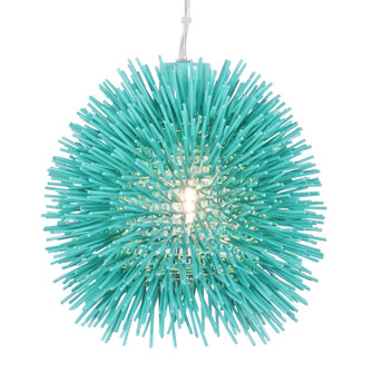Urchin One Light Mini Pendant in Aqua Velvet (137|169M01AQ)