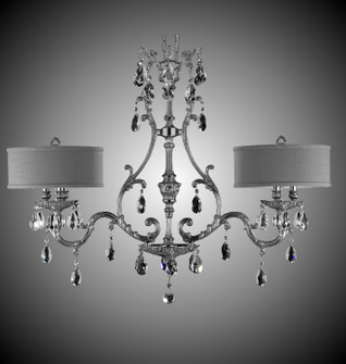 Chateau Six Light Island Pendant in Palace Bronze (183|IL9662-A-21S-ST-GL)