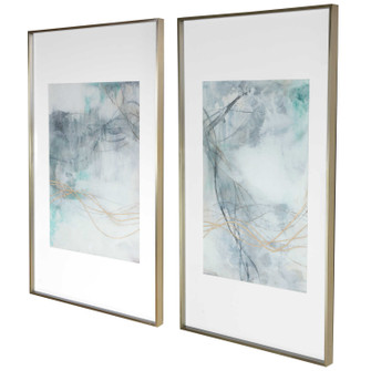 Undulating Oro Abstract Prints in Brushed Gold (52|45099)