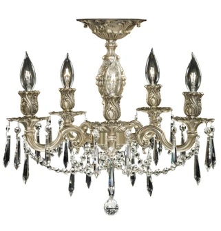 Rosetta Five Light Flush Mount in Antique Black Glossy (183|FM9511-U-02G)