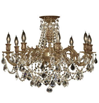 Biella Eight Light Flush Mount in Old Bronze Satin (183|FM9204-OTK-05S)
