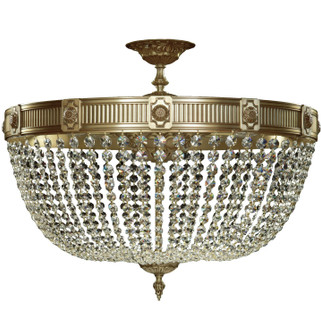 Valencia 12 Light Flush Mount in Satin Nickel (183|FM8004-P-07G)