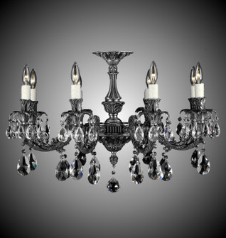 Finisterra Eight Light Flush Mount in Antique Black Glossy (183|FM2017-ATK-02G-PI)