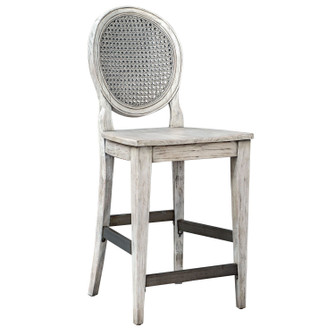 Clarion Counter Stool in Aged White (52|25438)