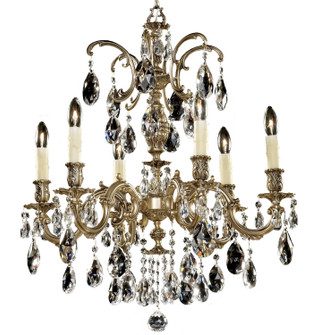 Marlena Six Light Chandelier in French Gold Glossy (183|CH9713-ATK-03G-ST)
