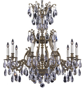 Chateau Ten Light Chandelier in Satin Nickel (183|CH9634-ALN-07G-PI)