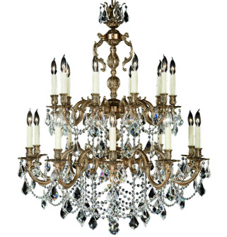 Rosetta 20 Light Chandelier in Polished Brass w/Umber Inlay (183|CH9581-A-01G-PI)