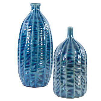 Bixby Vases, S/2 in Cobalt Blue Glaze (52|17719)