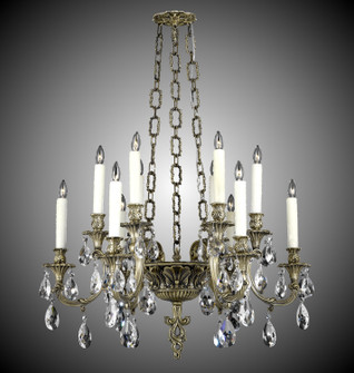 Blairsden 12 Light Chandelier in White Nickel (183|CH9012-O-10W-ST)