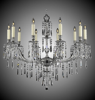 Parisian Ten Light Chandelier in True Brass (183|CH7816-UTK-16G-PI)