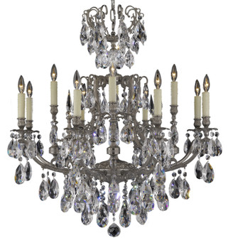 Parisian 12 Light Chandelier in Antique Silver (183|CH7425-O-10G-ST)