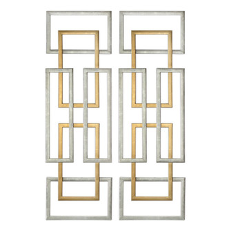 Aerin Wall Art, S/2 in Antiqued Gold And Silver Leaf (52|04145)