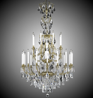 Parisian 24 Light Chandelier in Antique Black Glossy (183|CH7336-B-02G-PI)