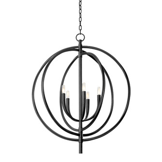 Fillea Five Light Pendant in Black Iron (67|F8830-BI)
