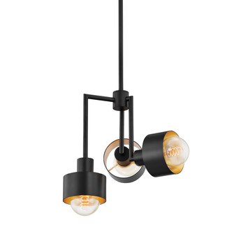 North Three Light Pendant (67|F8716-SBK/GL)