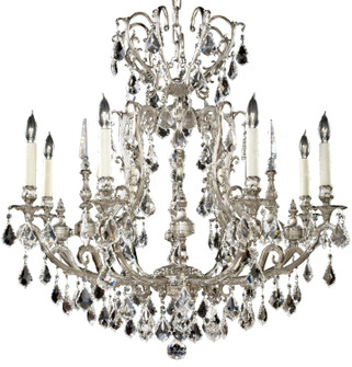 Parisian Eight Light Chandelier in Satin Nickel (183|CH7014-O-07G-ST)